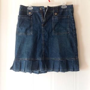 Knee Length Denim Skirt